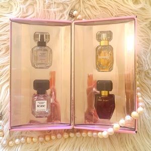 NWT VICTORIA SECRET 4 SET ASSORTED EAU DE PARFUM TRAVEL SIZE. 7.5 ml /.25 fl oz